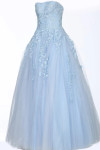 Jovani 1831 Tulle Embroidered Lace Sweetheart Strapless Gown