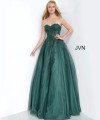 Jovani 00915 Tulle Embroidered Beaded Sweetheart Neck Dress