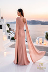 Terani Couture 261E6205 Chiffon One Shoulder Neck Long Gown