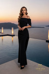 Terani Couture 261E6213 Stretch Satin Off Shoulder Long Gown