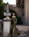 Terani Couture 261E6273 Jacquard Off Shoulder Long Gown