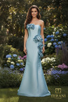 Terani Couture 261E6698 Stretch Mikado Straight Long Gown