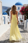 Terani Couture 261E6736 Chiffon Crepe Straight Long Gown