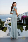 Terani Couture 261M6427 Crepe Assymetric Off Shoulder Gown