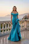 Terani Couture 261M6431 Stretch Mikado Off Shoulder Gown
