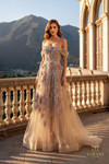 Terani Couture 261M6435 Beaded Tulle Off Shoulder Long Gown
