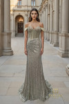 Terani Couture 261P6106 Beaded Tulle Sweetheart Long Gown