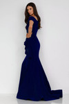 Terani Couture 1911M9339 Stretch Crepe Off-Shoulder Gown