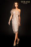 Terani Couture 2011C2003 Mikado One Shoulder Short Dress