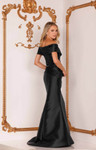 Terani Couture 2011M2159 Mikado Two Tone Off Shoulder Gown