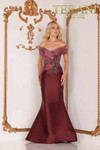 Terani Couture 2011M2159 Mikado Two Tone Off Shoulder Gown