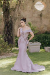 Terani Couture 2011M2160 Mikado Beaded One-Shoulder Gown