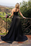 Terani Couture 2012P1288 Satin Straight Neck Strapless Gown