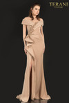 Terani Couture 2021M2986 Stretch Off Shoulder Sleeves Gown