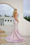 Terani Couture 241E2405 Jacquard Strapless Trumpet Dress