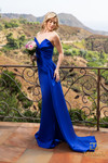 Terani Couture 241P2008 Matte Stretch Satin Strapless Dress