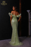 Terani Couture 251E4330 Beaded Tulle Off The Shoulder Dress