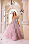 Terani Couture 251M4410 Beaded Tulle Sweetheart Neck Gown