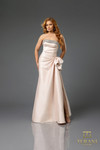 Terani Couture 252E5131 Stretch Mikado Strapless Long Dress