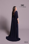 Tarik Ediz 99018 Embellished Bateau Neck Cape Overlay Gown