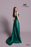 Tarik Ediz 99035 Taffeta Sweetheart Neck Ruched Long Dress