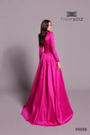 Tarik Ediz 99058 Taffeta High Neck Long Sleeve Ball Gown