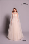 Tarik Ediz 99090 Tulle Sweetheart Neckline Strapless Dress