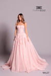 Tarik Ediz 99127 Floral Lace Semi-Sweetheart Neck Ball Gown