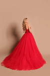 Tarik Ediz 99205 Tulle Sweetheart Neck Strapless Dress