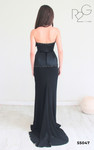 RG2 by Tarik Ediz 55047 Chiffon Satin Strapless Long Dress