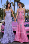 Portia and Scarlett PS25150 Beaded Straps Sleeve Long Dress