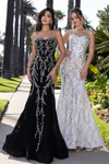 Portia and Scarlett PS25150 Beaded Straps Sleeve Long Dress