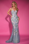 Portia and Scarlett PS25199 Tulle Embroidery Corset Dress