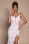 Portia and Scarlett PS25294 Embroidery Straps Sleeve Dress