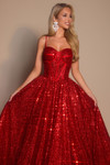 Portia and Scarlett PS25308 Tulle Glitter Sleeveless Dress