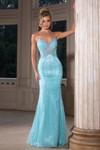 Portia and Scarlett PS25331 Beaded V-Neck Strapless Dress