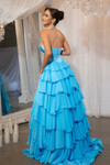Portia and Scarlett PS25961 Chiffon Strapless Tiered Dress