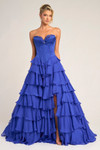Portia and Scarlett PS25963 Chiffon Strapless Tiered Dress