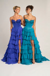 Portia and Scarlett PS25963 Chiffon Strapless Tiered Dress