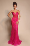 Portia and Scarlett PS26004 Beaded Strapless Fitted Dress