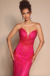 Portia and Scarlett PS26004 Beaded Strapless Fitted Dress