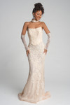 Portia and Scarlett PS26005 Lace Square Neck Strapless Dress