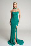 Portia and Scarlett PS26006 Beaded Strapless Fitted Dress