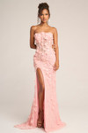 Portia and Scarlett PS26011 Tulle Embroidery Strapless Dress