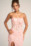 Portia and Scarlett PS26011 Tulle Embroidery Strapless Dress