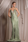 Portia and Scarlett PS26012 Beaded Strapless Corset Dress