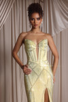 Portia and Scarlett PS26013 Jersey Strapless Corset Dress