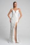 Portia and Scarlett PS26019 Tulle Embroidery Strapless Dress