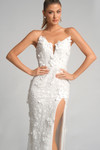 Portia and Scarlett PS26019 Tulle Embroidery Strapless Dress