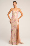 Portia and Scarlett PS26021 Sequin Strapless Corset Dress